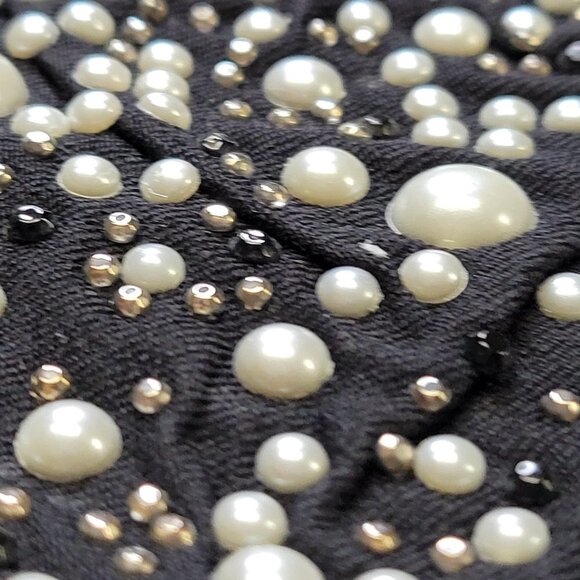 Black  Skin Tight Jeggings with  Sparkling Sequins Size XS Small  Petite - Picture 4 of 14